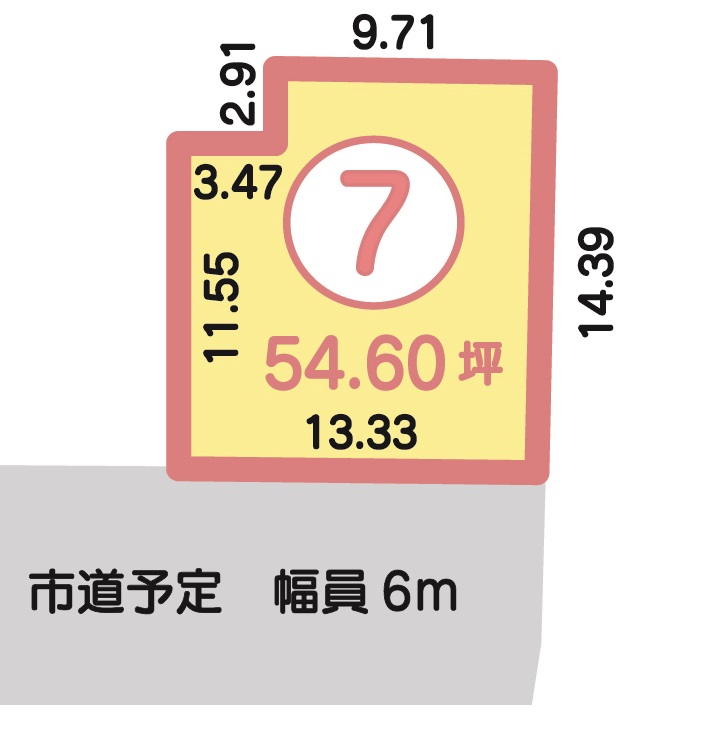 長岡市上除町  土地【全２区画】 693.4万円 写真3